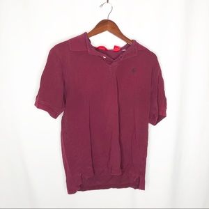 Izod red men’s polo shirt large